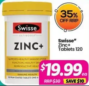 Your Discount Chemist Swisse Zinc+ Tablets offer