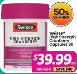 Your Discount Chemist Swisse High Strength Cranberry offer