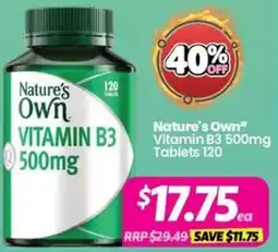 Your Discount Chemist Nature's Own Vitamin B3 offer