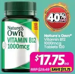 Your Discount Chemist Nature's Own Vitamin B12 offer