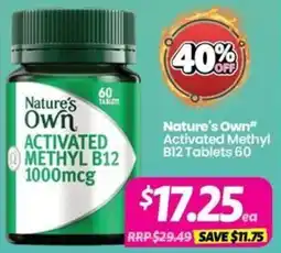 Your Discount Chemist Nature's Own Activated Methyl B12 offer
