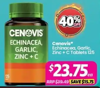 Your Discount Chemist Cenovis Echinacea, Garlic, Zinc + C offer