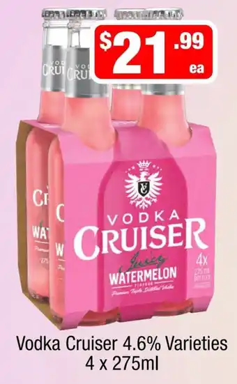 Liquor Stax Vodka Cruiser Watermelon Varieties offer