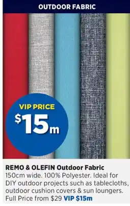 Spotlight Remo & Olefin Outdoor Fabric offer