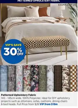Spotlight Patterned Upholstery Fabric offer