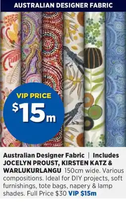 Spotlight Australian Designer Fabric offer