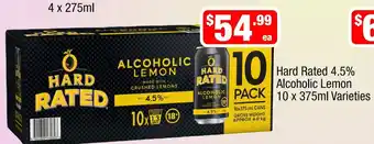 Liquor Stax Hard Rated Alcoholic Lemon offer