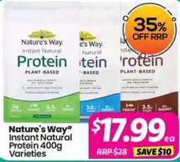 Your Discount Chemist Nature's Way Instant Natural Protein Varieties offer