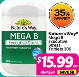 Your Discount Chemist Nature's Way Mega B Executive Stress offer