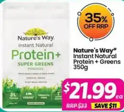 Your Discount Chemist Nature's Way Instant Natural Protein + Greens offer