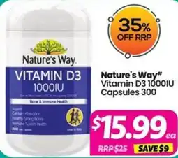 Your Discount Chemist Nature's Way Vitamin D3 1000IU offer