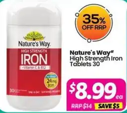 Your Discount Chemist Nature's Way High Strength Iron offer