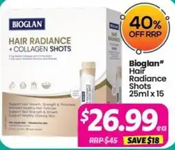Your Discount Chemist Bioglan Hair Radiance Shots offer