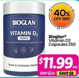 Your Discount Chemist Bioglan Vitamin D3 Capsules offer