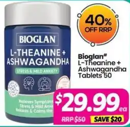 Your Discount Chemist Bioglan L-Theanine + Ashwagandha offer