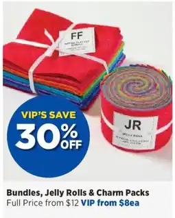 Spotlight Bundles, Jelly Rolls & Charm Packs offer