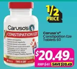 Your Discount Chemist Caruso's Constipation Eze Tablets offer