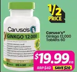 Your Discount Chemist Caruso's Ginkgo 12,000 offer