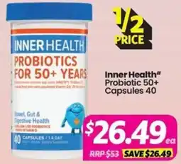 Your Discount Chemist Inner Health Probiotic 50+ Capsules offer