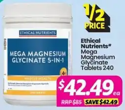 Your Discount Chemist Ethical Nutrients Mega Magnesium Glycinate offer