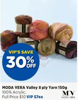 Spotlight MODA VERA Valley 8 ply Yarn offer