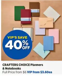 Spotlight CRAFTERS CHOICE Planners & Notebooks offer