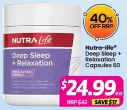 Your Discount Chemist Nutra-life Deep Sleep + Relaxation offer