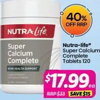 Your Discount Chemist Nutra-life Super Calcium Complete offer