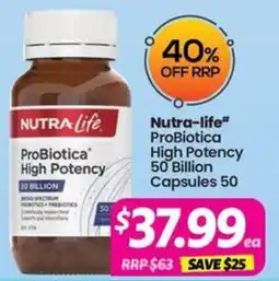 Your Discount Chemist Nutra-life ProBiobica High Potency offer