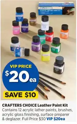 Spotlight Crafters Choice Leather Paint Kit offer