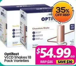 Your Discount Chemist Optifast VLCD Shakes 18 Pack Varieties offer