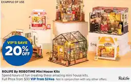 Spotlight Rolife By Robotime Mini House Kits offer