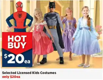 Spotlight Selected Licensed Kids Costumes offer