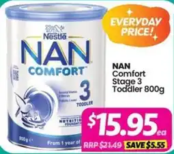 Your Discount Chemist Nestle NAN Comfort Stage 3 Toddler offer