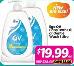Your Discount Chemist Ego QV Baby Bath Oil or Gentle Wash offer