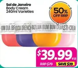 Your Discount Chemist Sol de Janeiro Body Cream Varieties offer