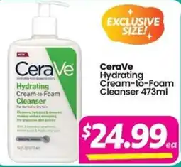 Your Discount Chemist CeraVe Hydrating Cream-to-Foam Cleanser offer