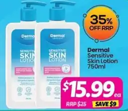 Your Discount Chemist Dermal Sensitive Skin Lotion offer