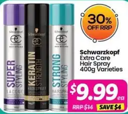 Your Discount Chemist Schwarzkopf Extra Care Hair Spray Varieties offer