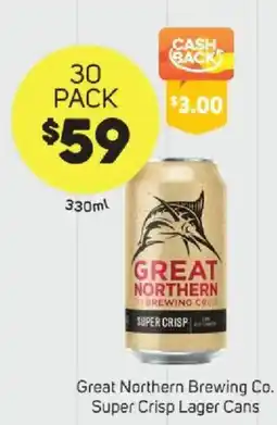 Foodland Great Northern Brewing Co. Super Crisp Lager Cans offer