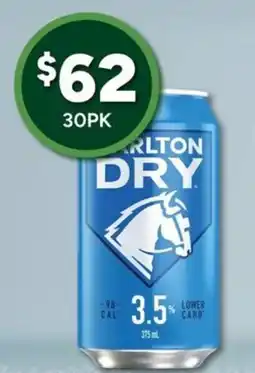 Bottler Carlton Dry offer