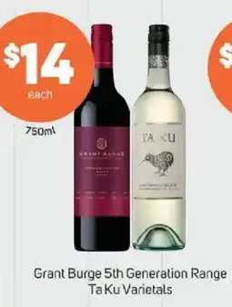 Foodland Grant Burge 5th Generation Range Ta Ku Varietals offer