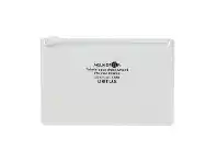 Officeworks Aqua Drops Zip Open Document Wallet A8 Clear offer