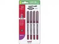 Officeworks Uniball Uni-Ball Eye Micro Rollerball Pens Red 4 Pack offer