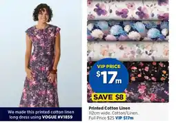 Spotlight Printed Cotton Linen offer