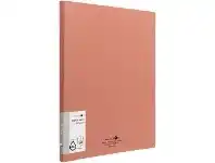 Officeworks Aqua Drops A4 Display Book 20 Pocket Pale Pink offer