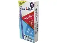 Officeworks Papermate Write Bros Ballpoint Pens Blue 12 Pack offer