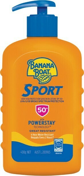 Woolworths Banana Boat SPF50+ Sunscreen Sport 400g# offer