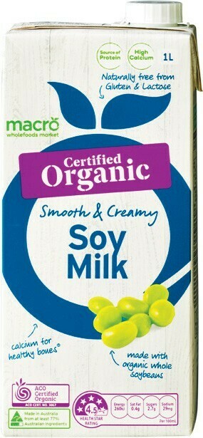 Woolworths Macro Organic Soy Long Life Milk 1 Litre offer