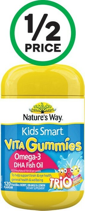 Woolworths Nature’s Way Kids Smart Vita Gummies Omega Pk 120* offer
